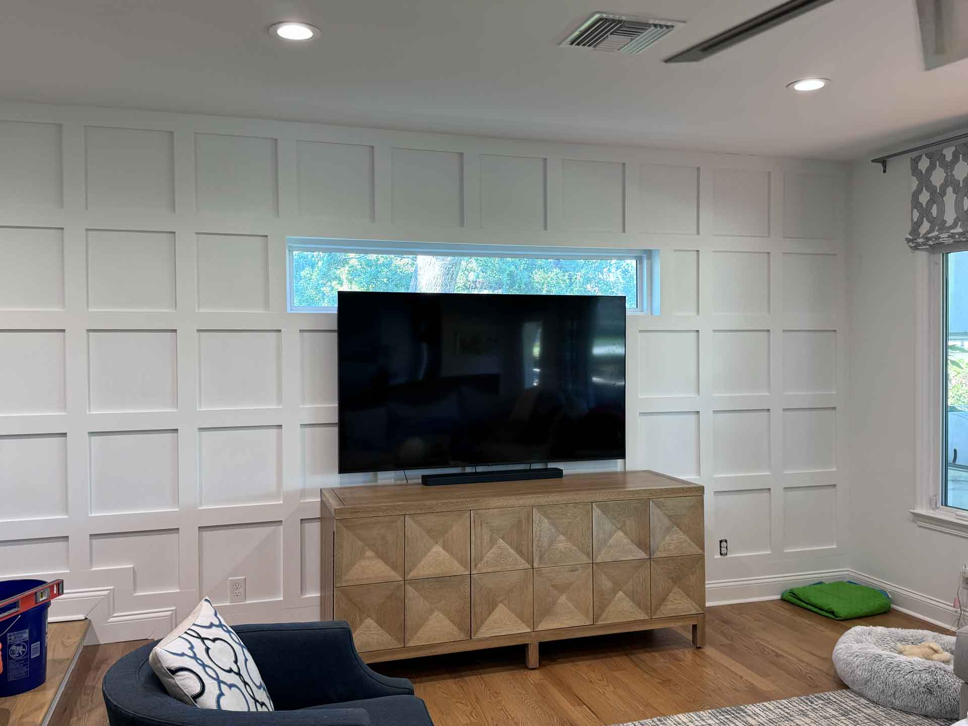 Accent wall installed by Dream Space Renovation LLC