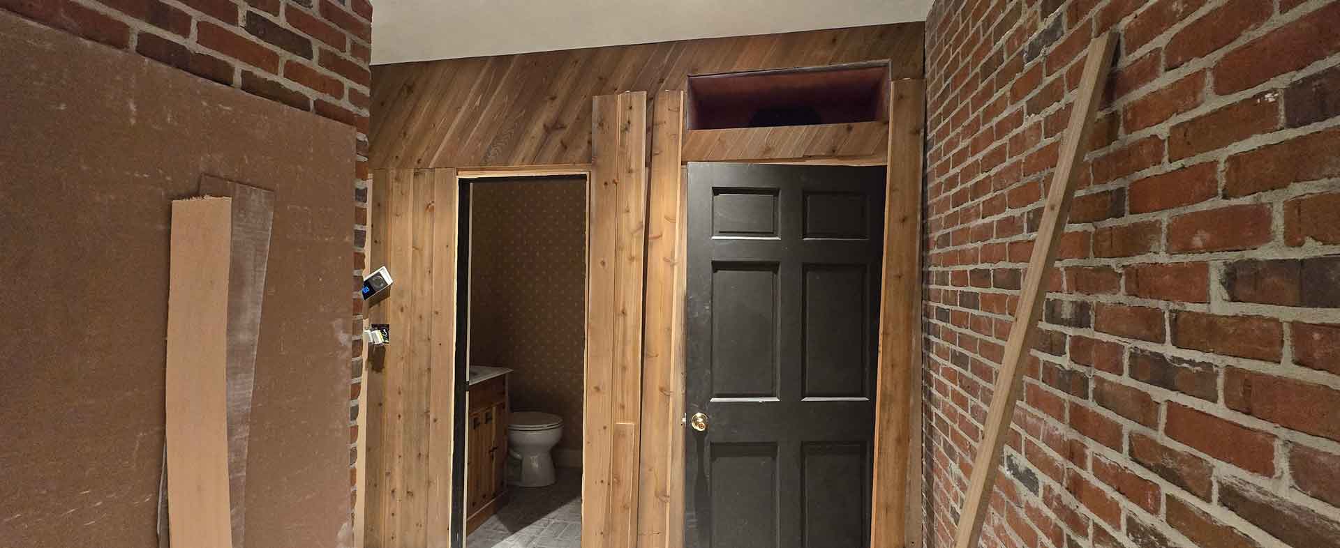 in-progress door installation by Dream Space Renovation LLC