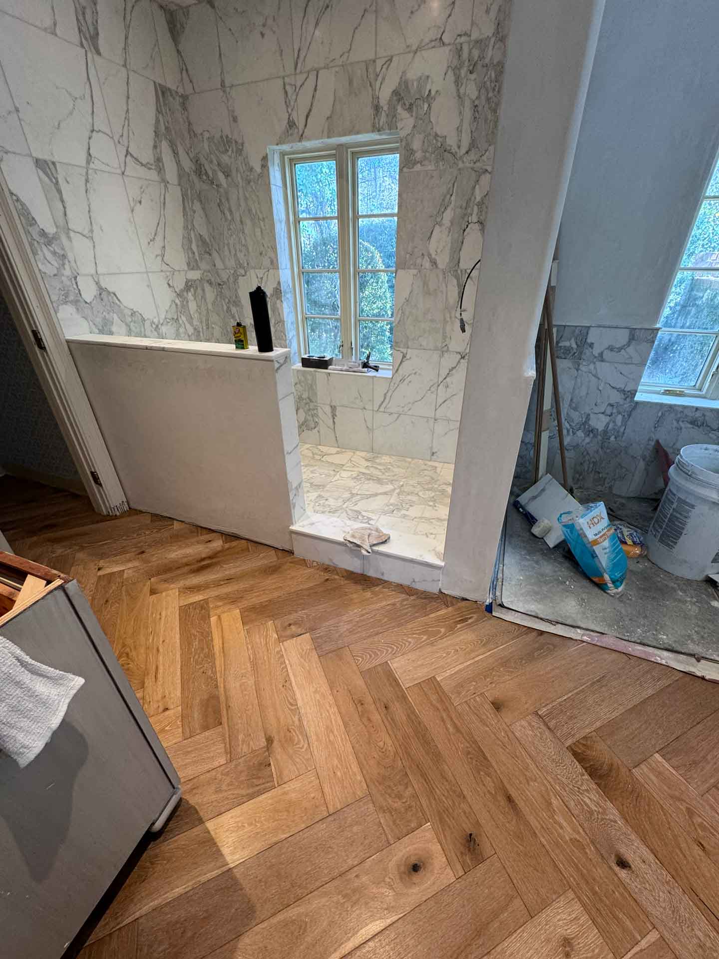 In-progress bathroom renovation by Dream Space Renovation LLC