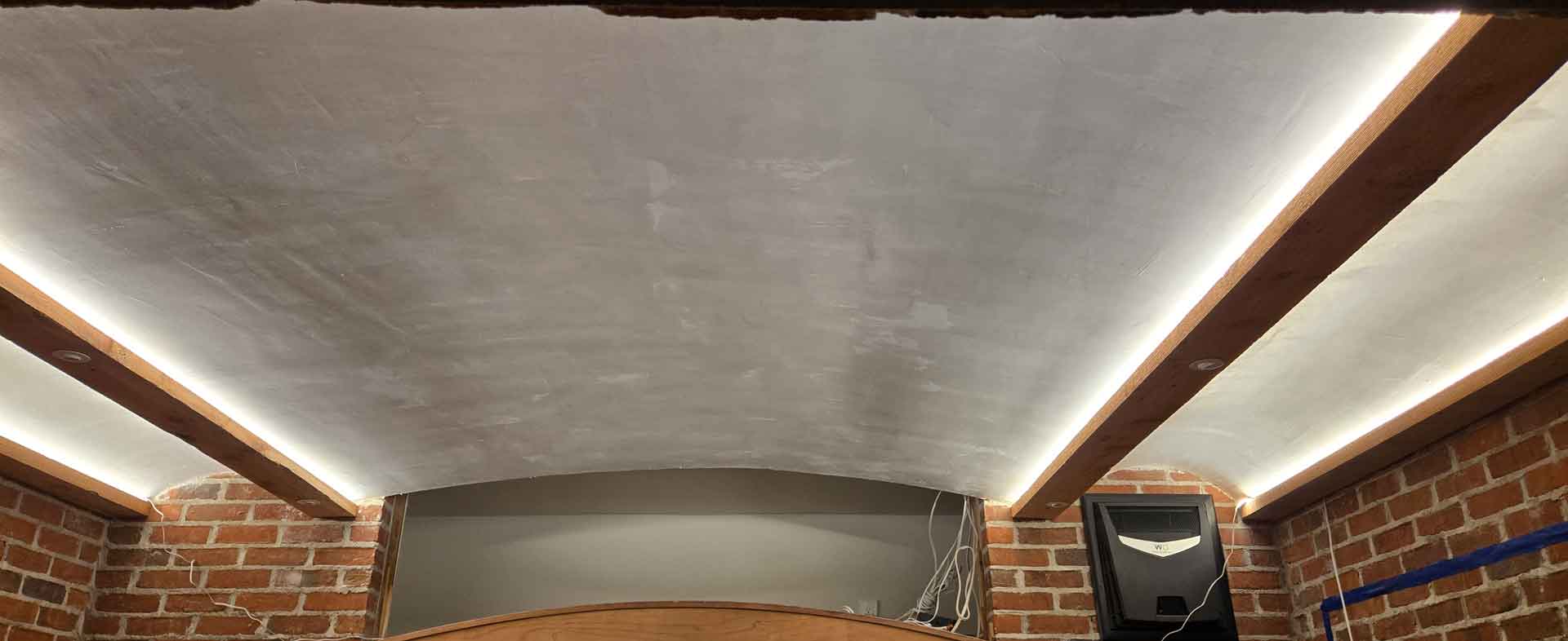 New plaster ceiling by Dream Space Renovation LLC