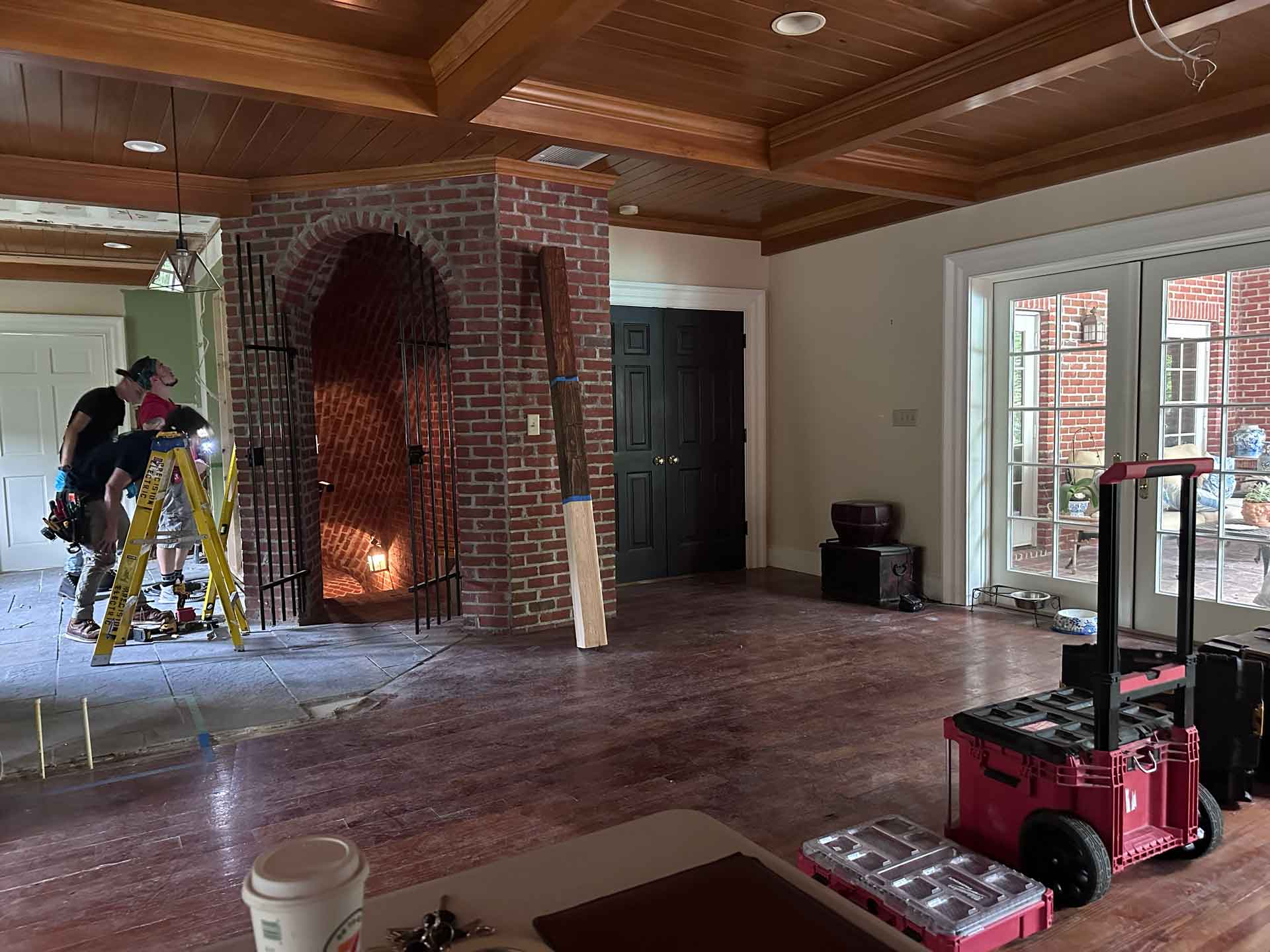 Renovation crew from Dream Space Renovation LLC working on a kitchen