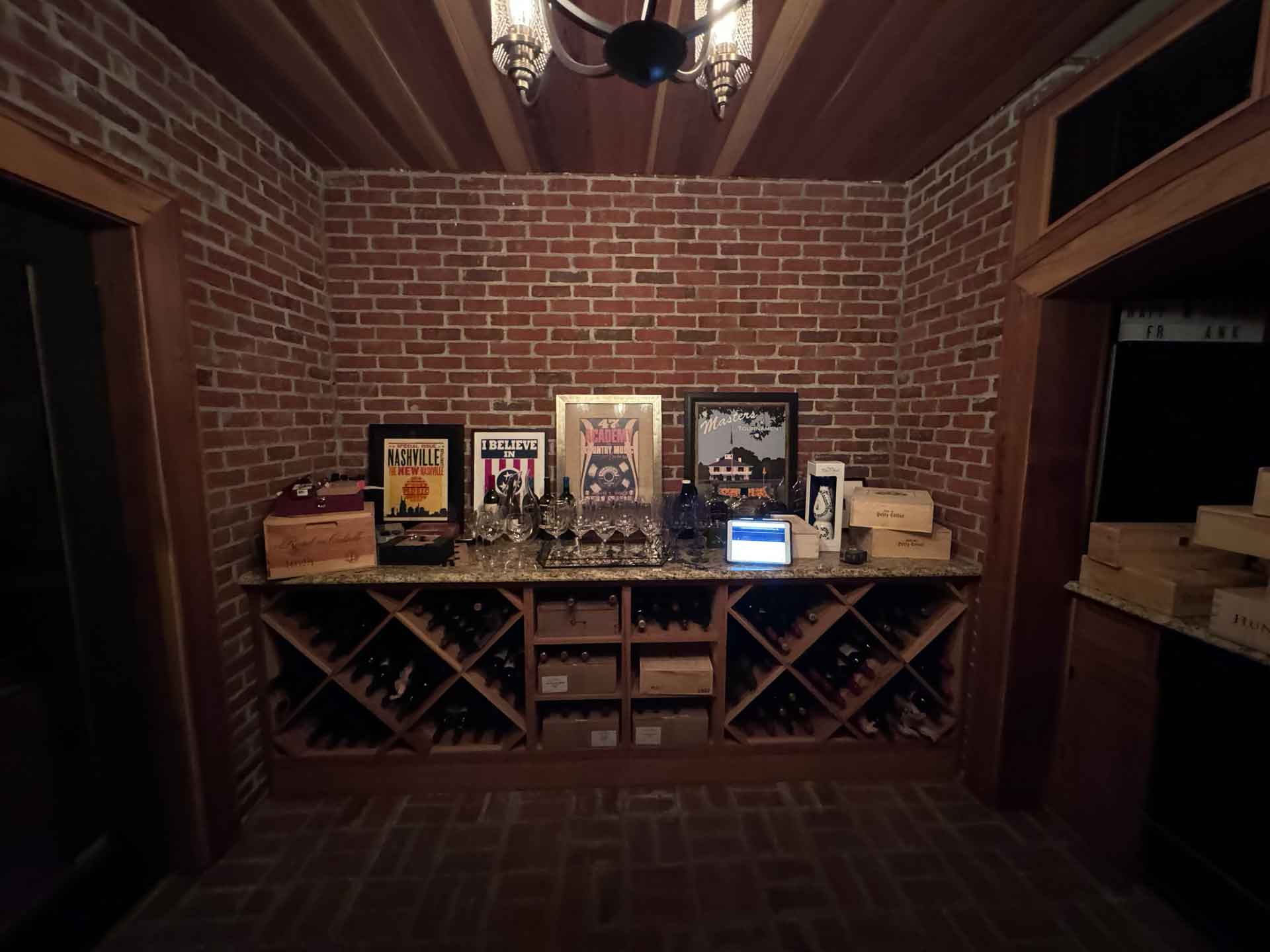 Wine cellar, newly renovated by Dream Space Renovation LLC