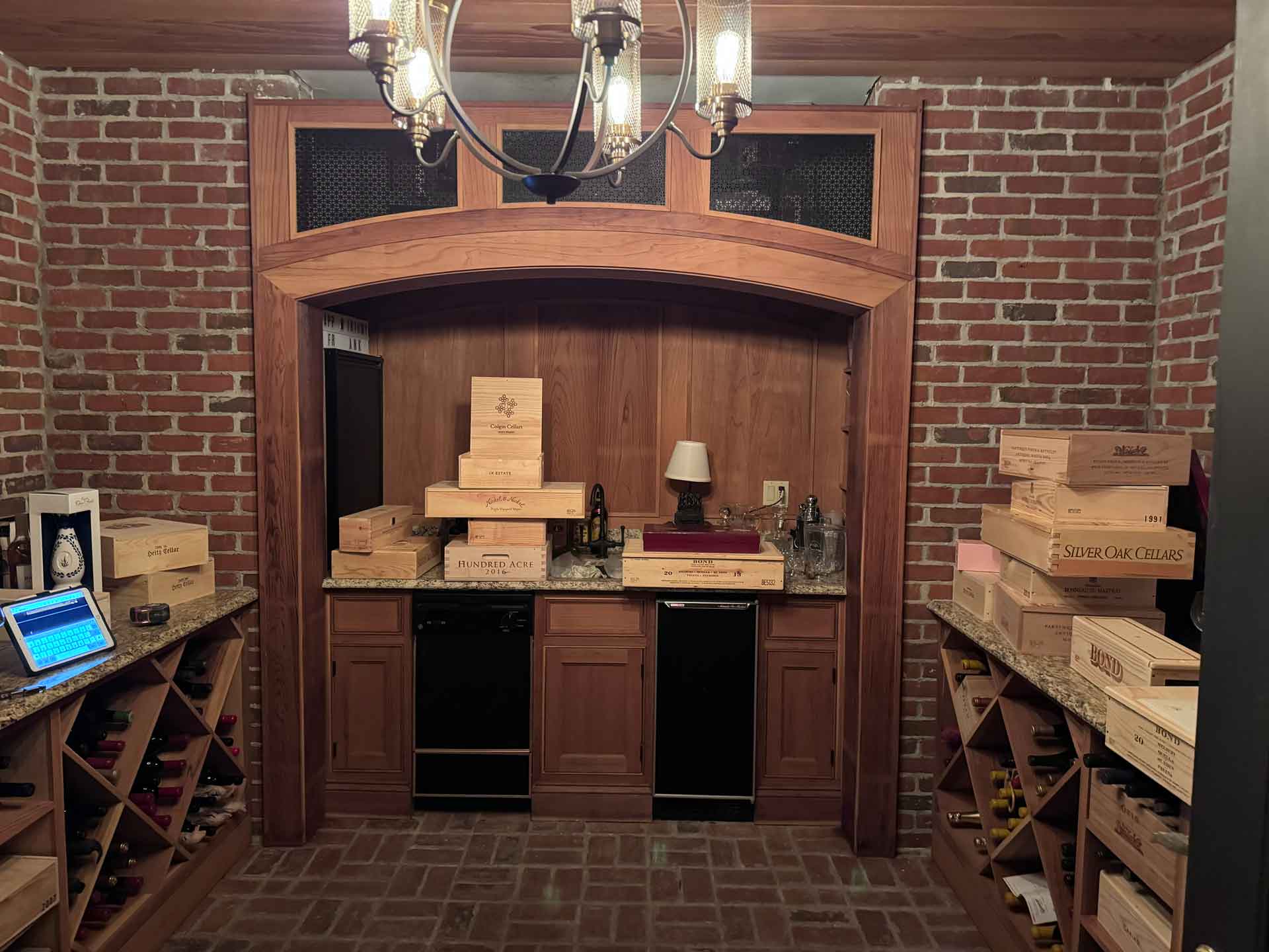 Wine cellar, newly renovated by Dream Space Renovation LLC